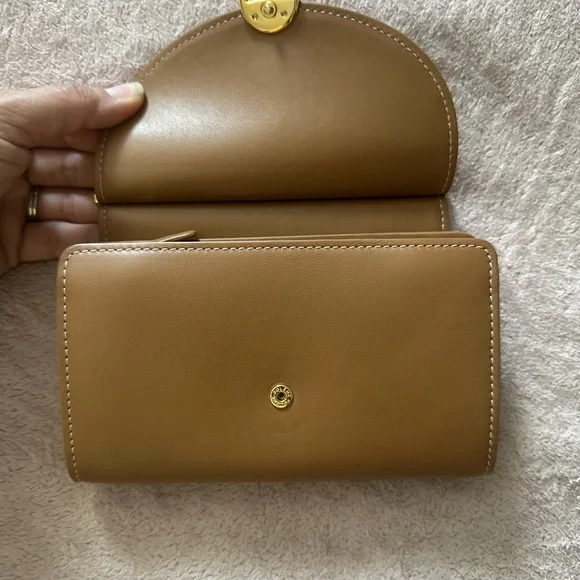 Polene Tan Leather wallet - Picture 4 of 8